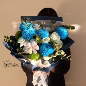 Bó hoa tone xanh dương - L800
