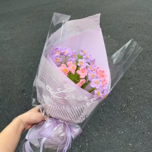 Bó hoa len lưu ly tím - L300