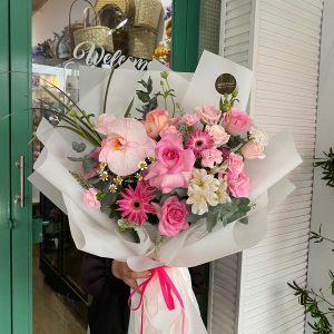 Bó mix ngẫu nhiên tone hồng - L500