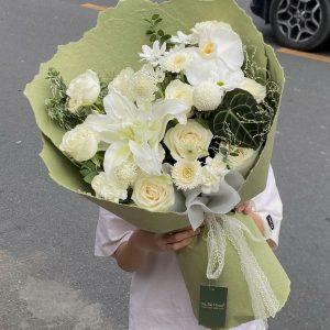 Bó giấy xé hàn xanh bơ - L600