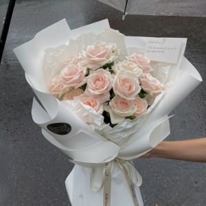 Bó hoa hồng dâu - L450